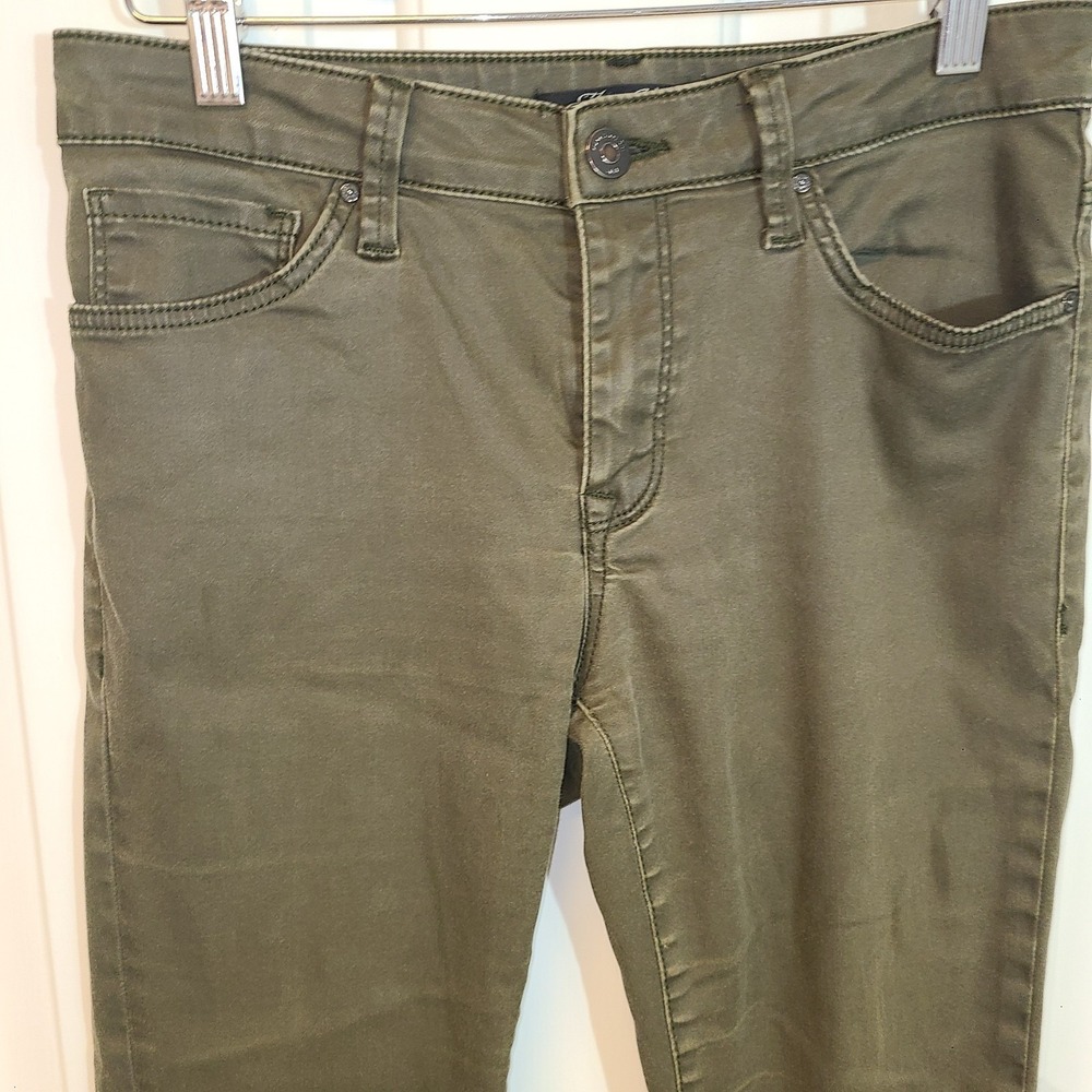 Mavi Jeans Diana 28/29 Ankle Pants Stretch Skinny Mid Rise Olive Sexy Streetwear
